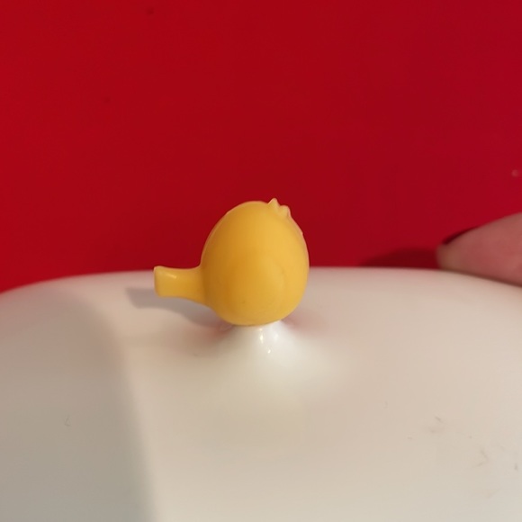 CUTE YELLOW BIRD SOAP DISH WITH DRAIN & COVER NWOT - Picture 3 of 6